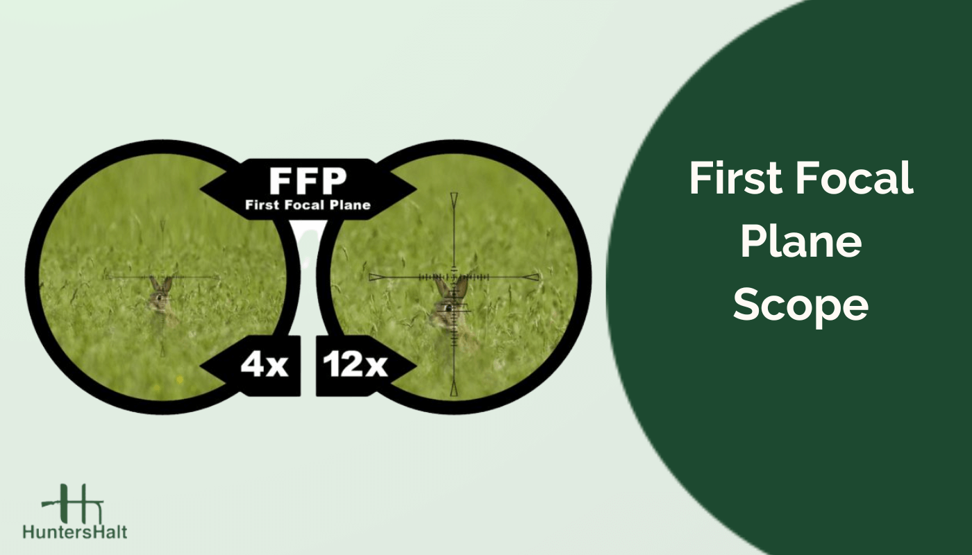picture showing the reticles of first focal plane rifle scopes