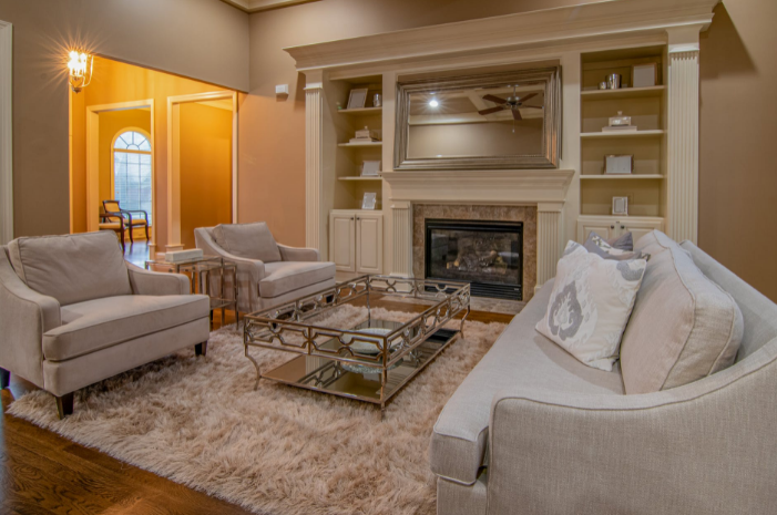 cozy living room after cleaning 