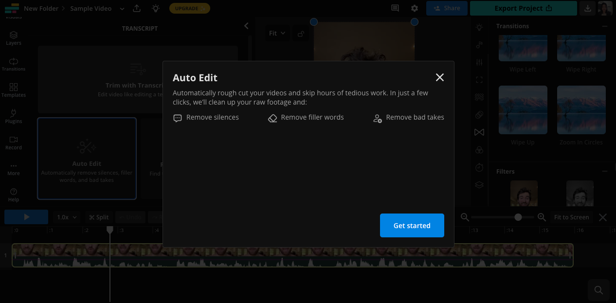 remove filler words