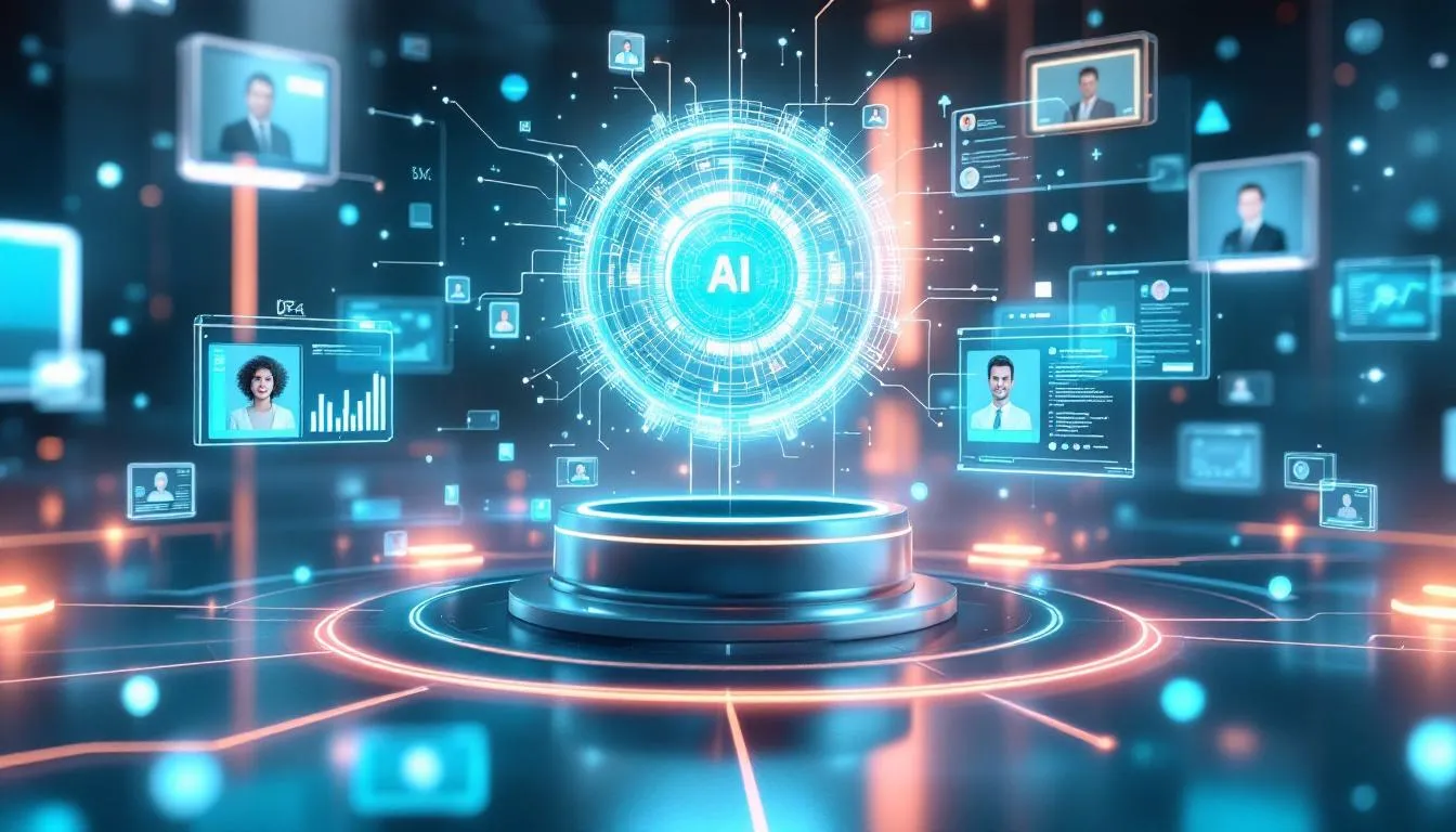 A graphic showing the benefits of using AI in talent acquisition.