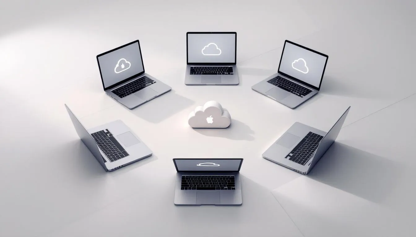 Optimisation du stockage iCloud sur un Macbook pour le travail collaboratif.