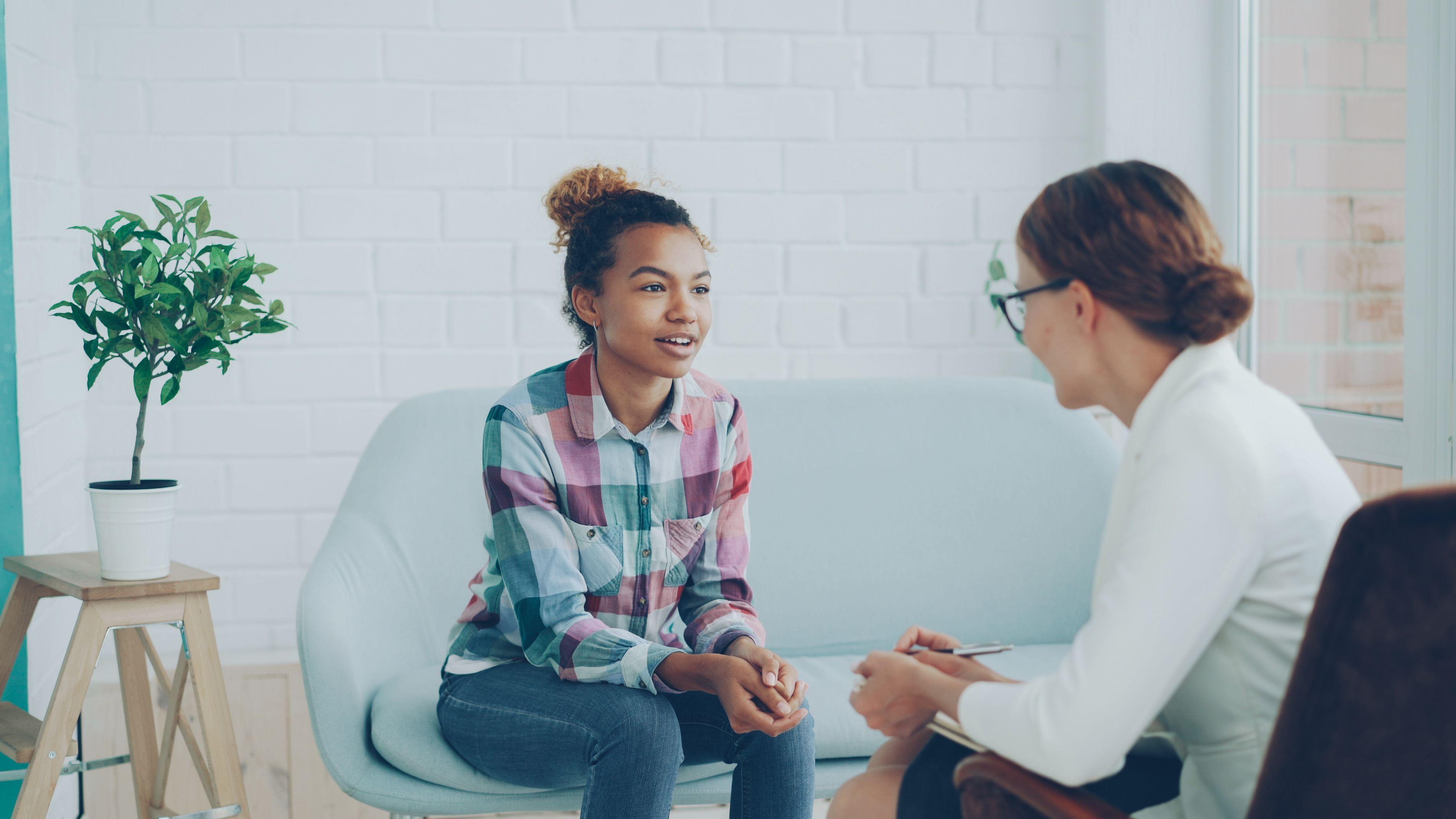 A teen therapy session