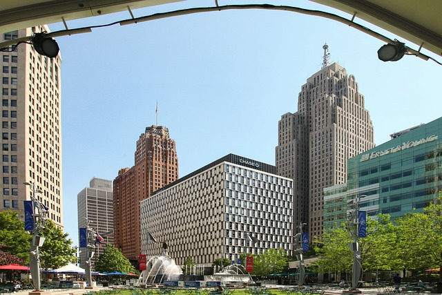 detroit, campus martius, parks, central location