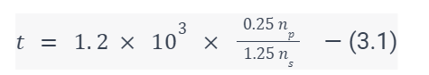 estimated optimal mixing time formula