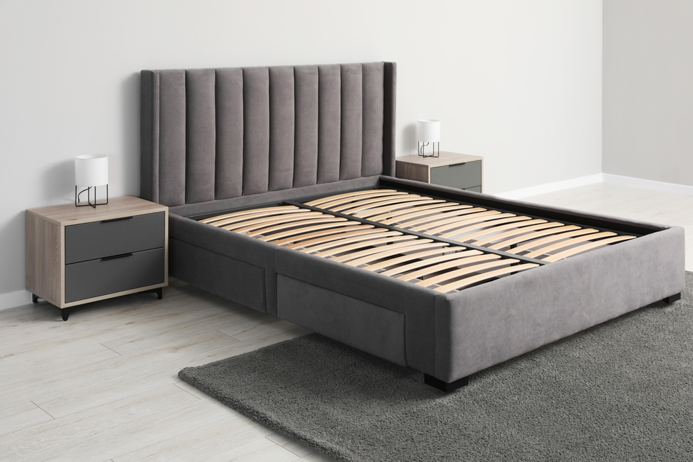 do you need a bed frame, wood bed frames, box springs, wooden slats