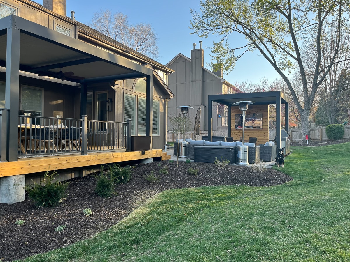 get a wall less louvered pergola with rafters that rotate with your house.