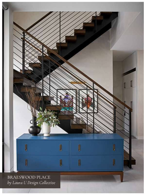 we created custom furniture for Braeswood, but you can shop the Lawson Fenning brand console online if in stock