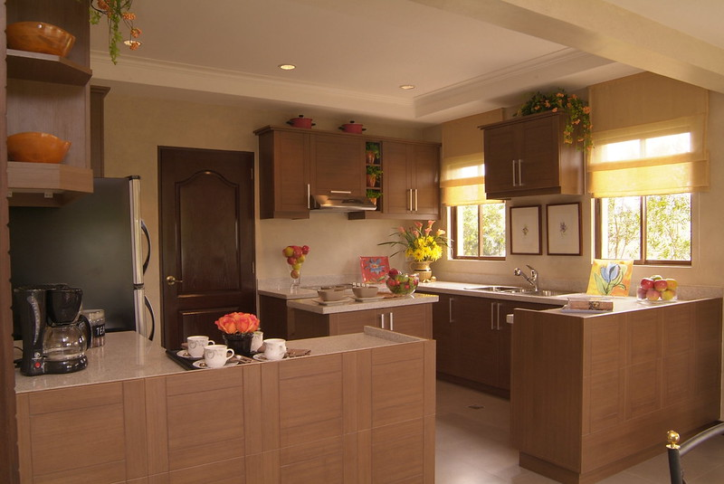 Walk in to the kitchen design of one of the model units of Portofino Alabang