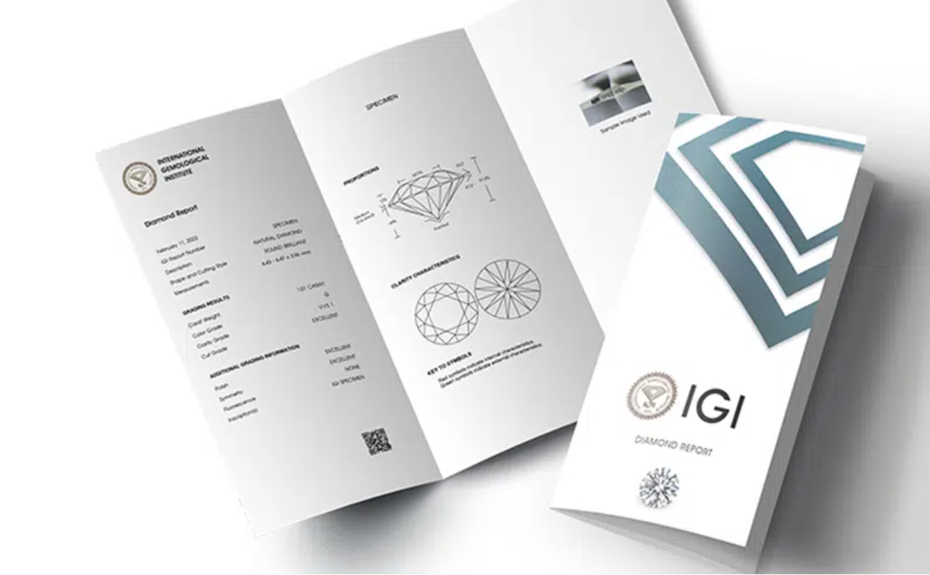 IGI sertifikatas – oficialus deimanto kokybės dokumentas, patvirtinantis jo autentiškumą ir įvertintas pagal tarptautinius standartus