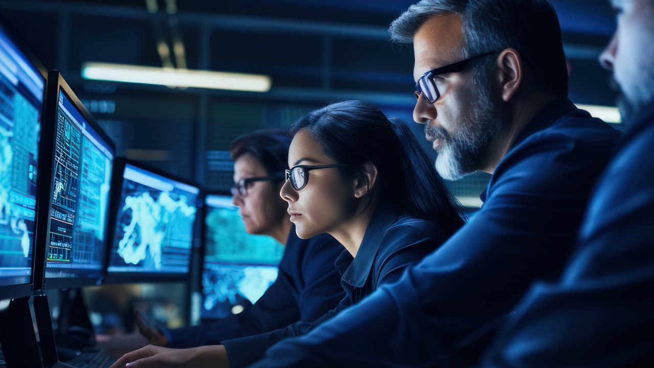 ai image, penetration testing team, security operations center, security team monitoring systems