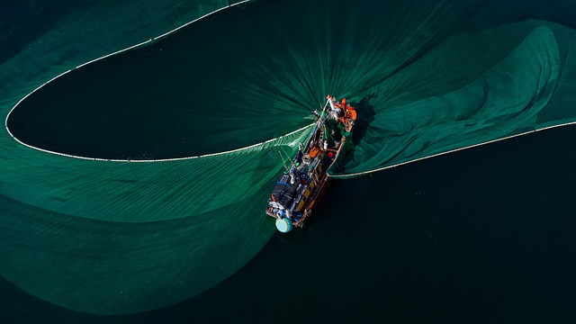 large fishing net symbolizing broad keyword research and keywords for seo