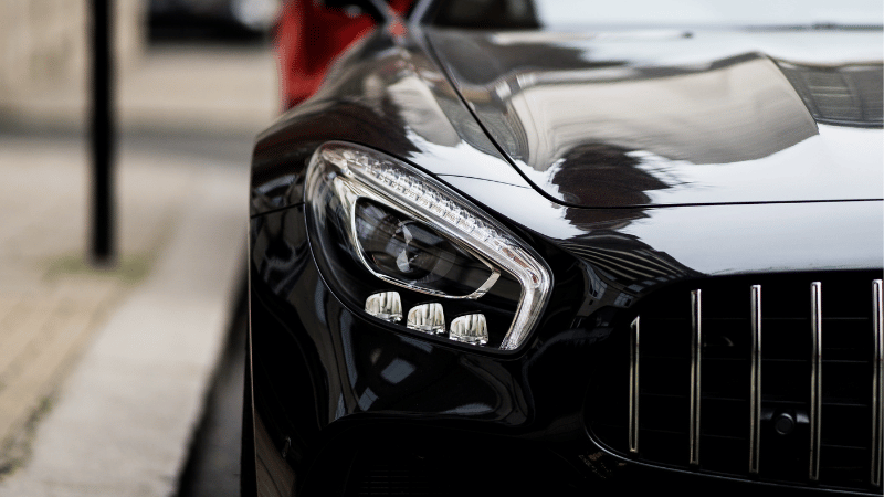 Gloss Black PPF on the car