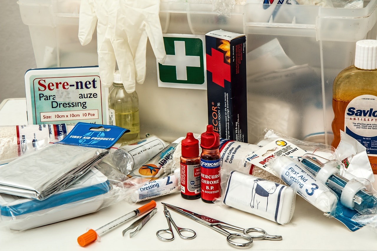 Emergency medications for a first aid kit.