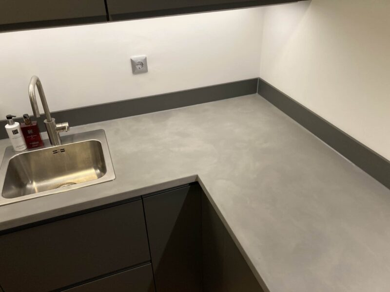 Toepassingen van beton ciré in de keuken