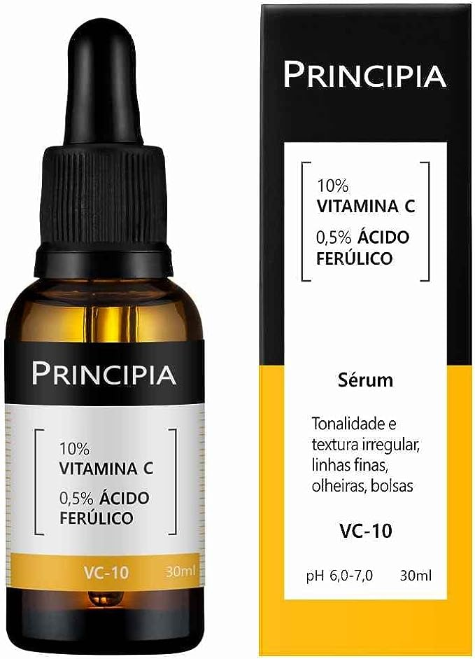 Sérum de vitamina C e ácido ferúlico da Principia. Fonte da imagem: site oficial da marca. 