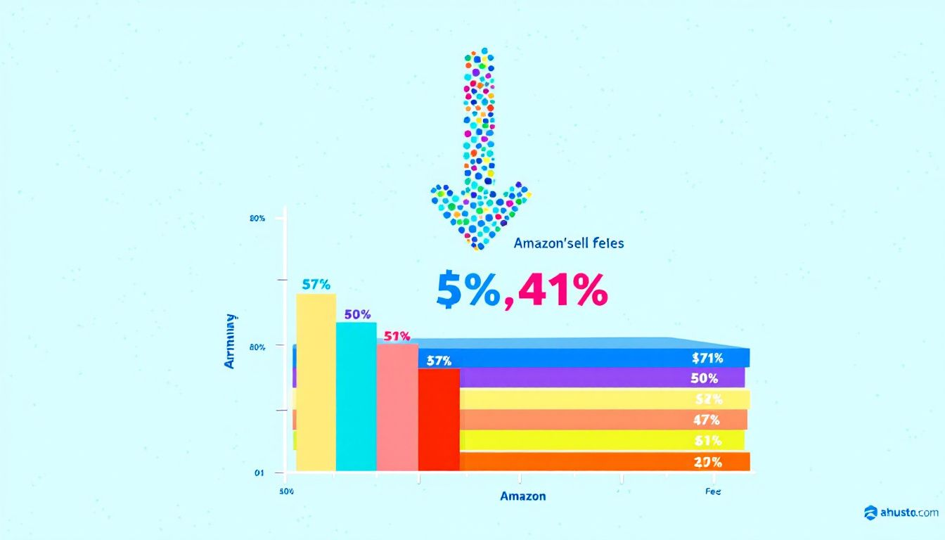 An infographic displaying the breakdown of Amazon selling fees for art prints.