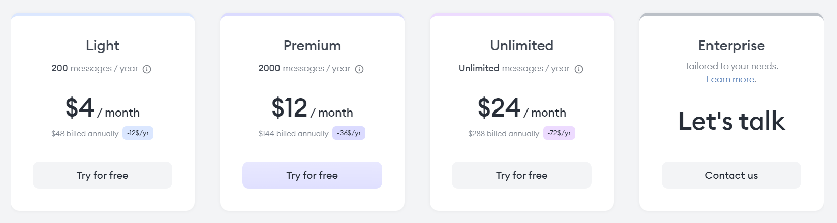 Flowrite AI email writer pricing plans.