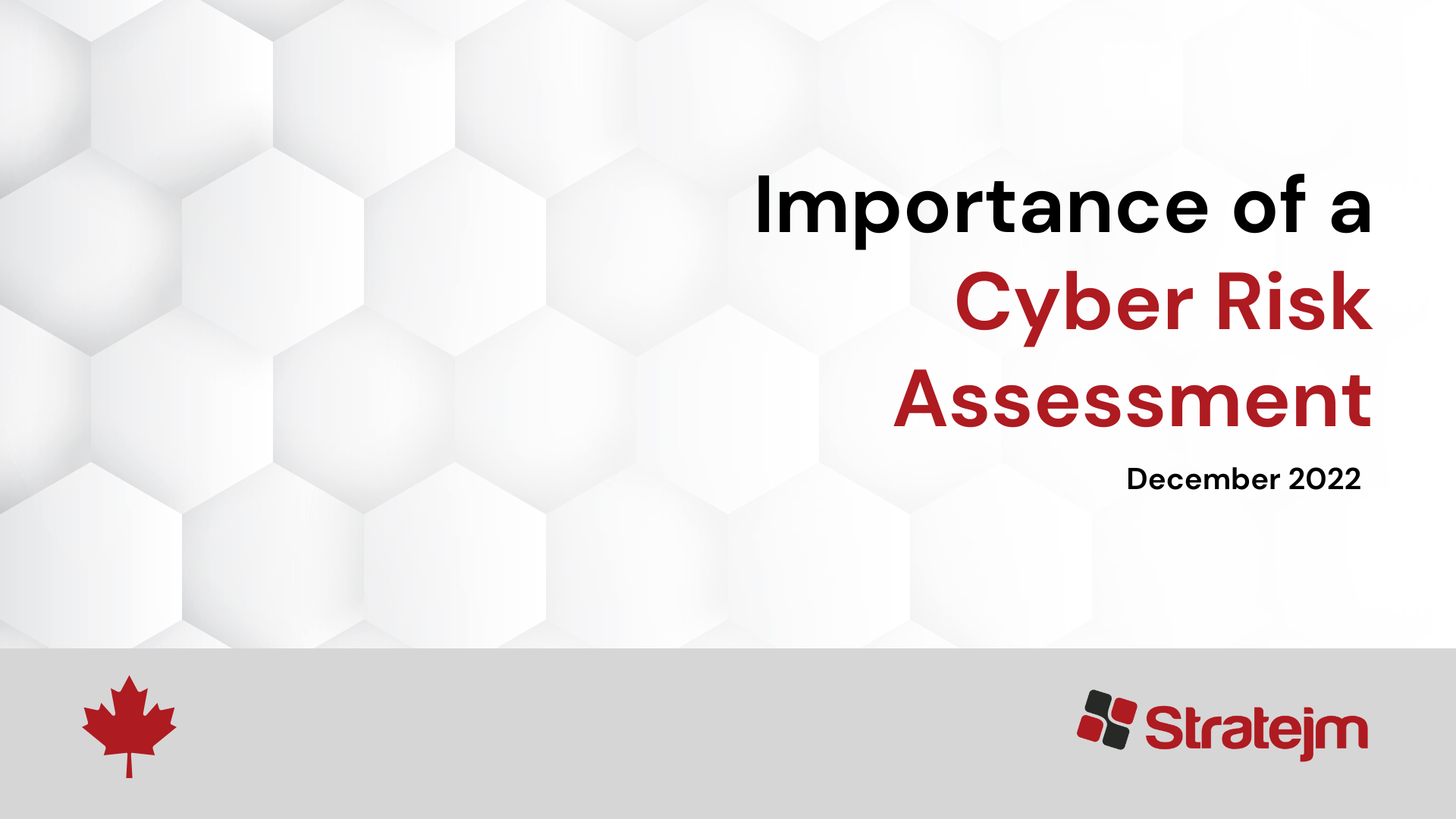 The Importance Of A Cybersecurity Risk Assessment Stratejm