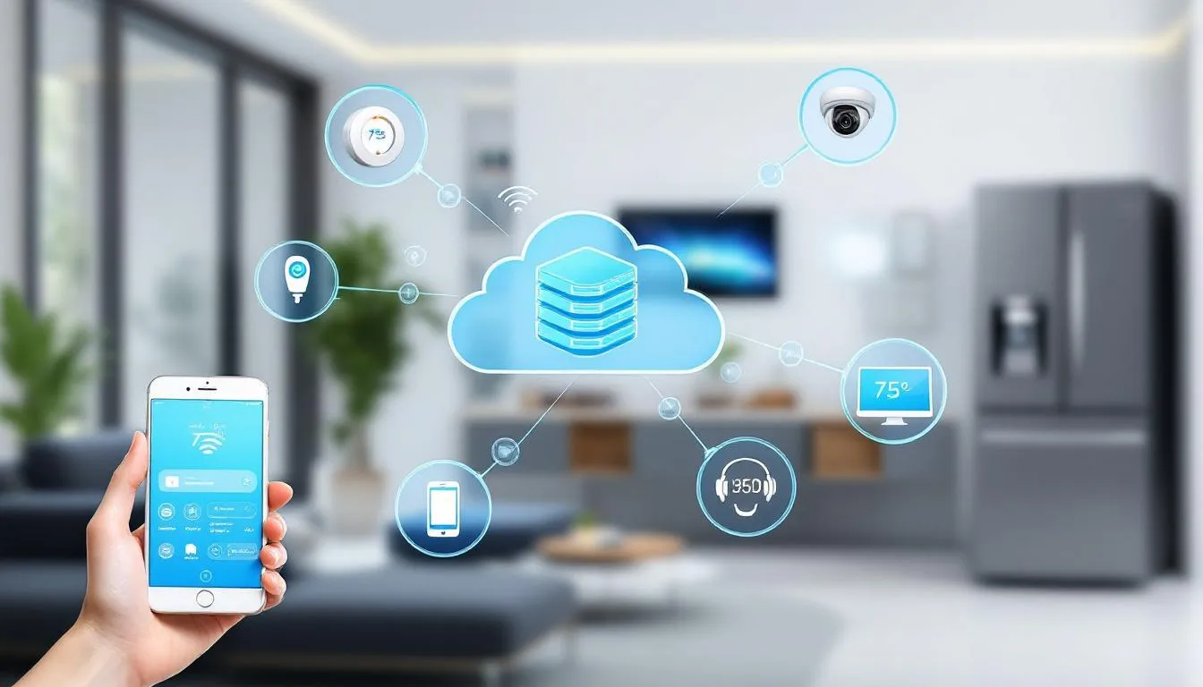 In the image, a visually engaging representation of cloud computing is depicted, illustrating its essential role in integrating IoT solutions within the manufacturing industry. The visual emphasizes the importance of a digital transformation roadmap, showcasing how digital technologies can enhance operational efficiency and drive successful digital transformation initiatives in manufacturing processes.