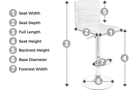 Your Bar Stools Canada Barstools Dimensions Guide