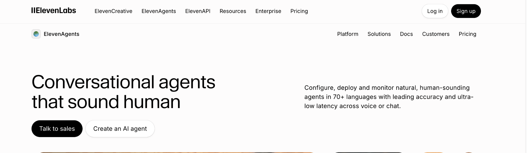 Elevenlabs conversational ai agents 