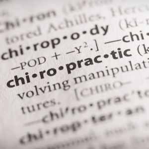 chiropractic in dictionary