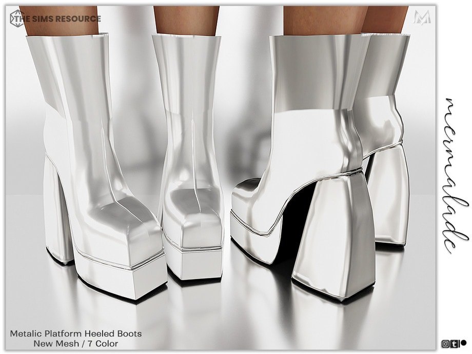 Metallic Platformed Heels