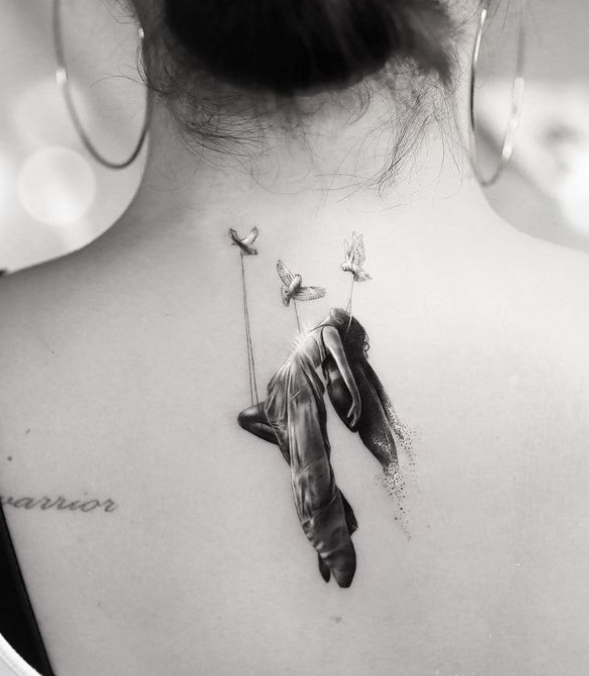 Demi Lovato's Angel Tattoo