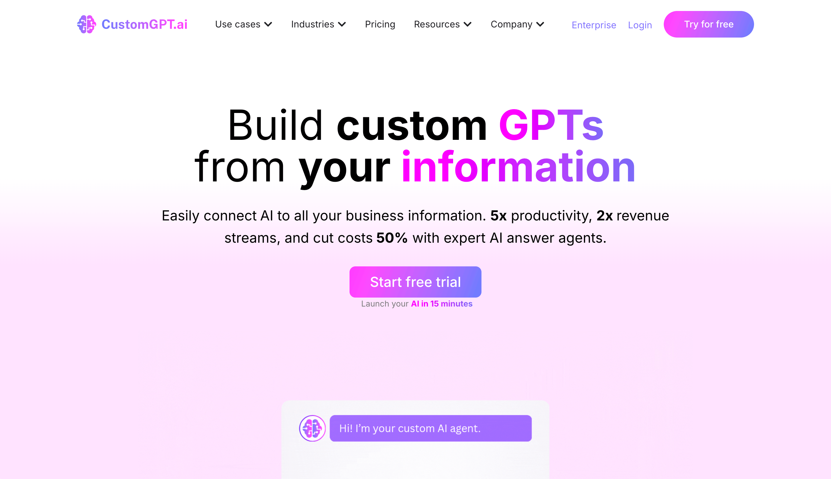 CustomGPT - AI chatbot builder.