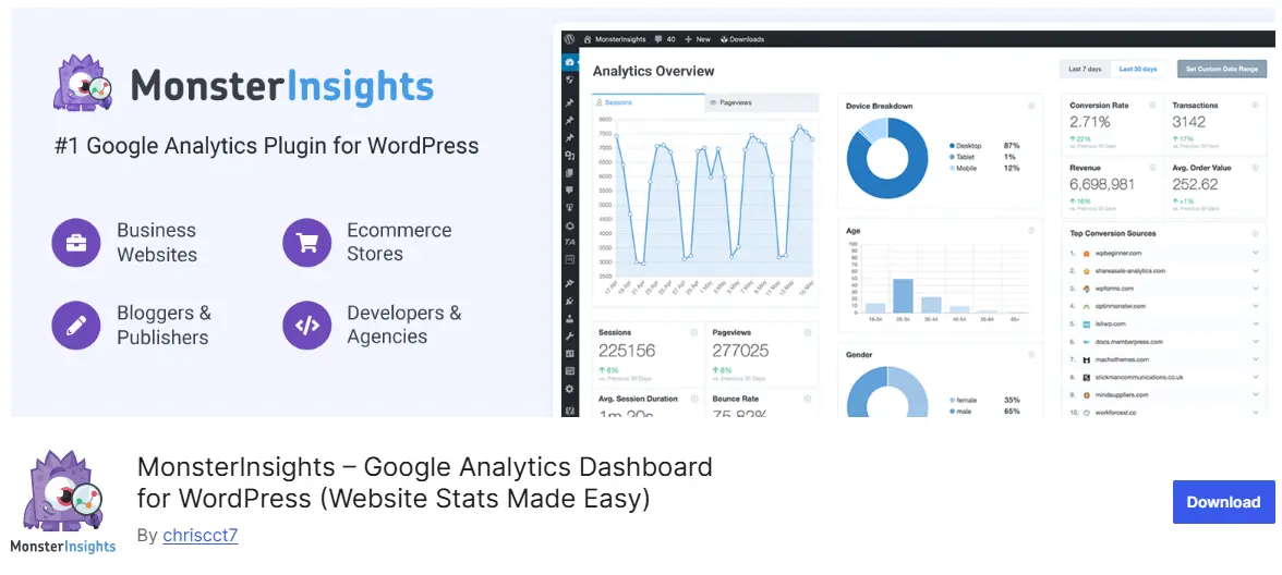 MonsterInsights Plugin