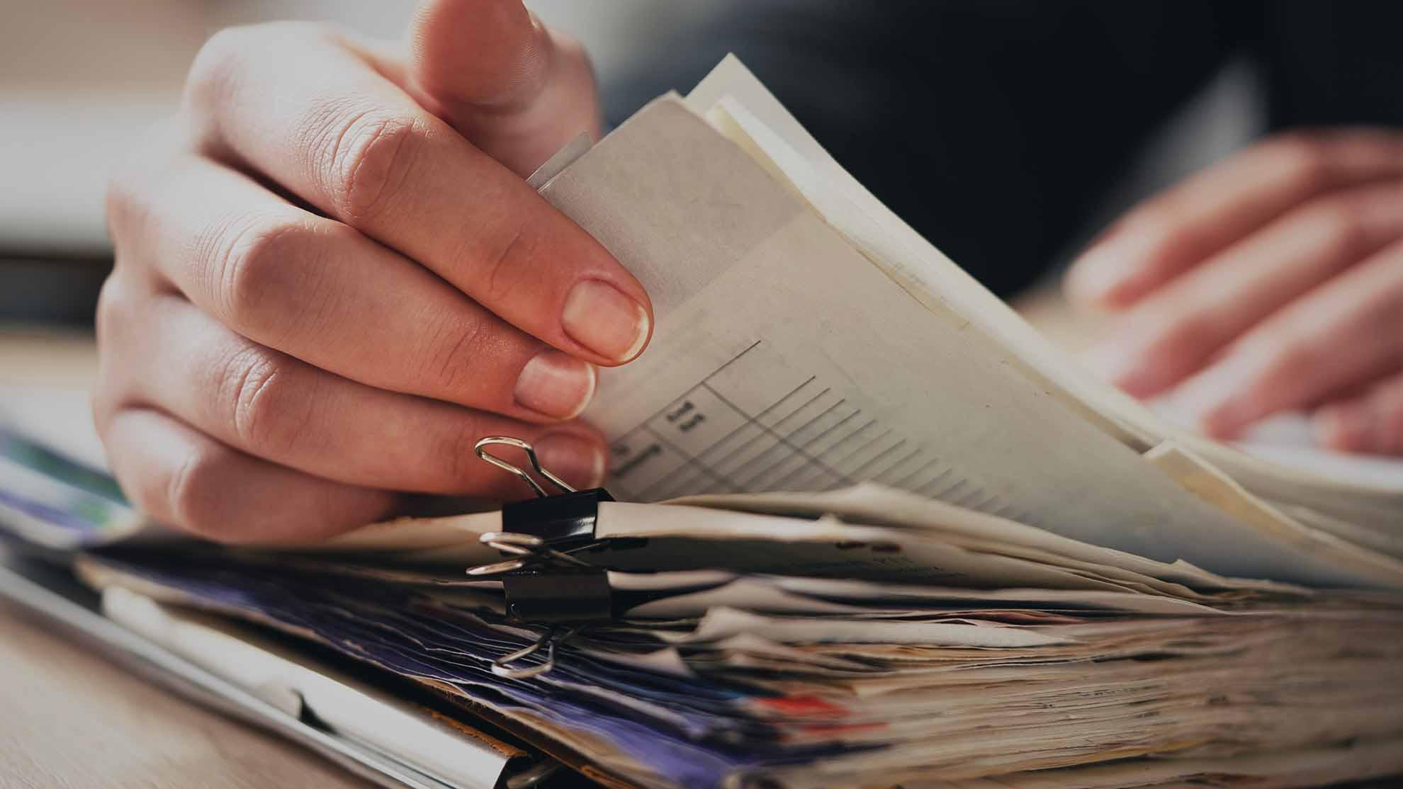 Work accident documents