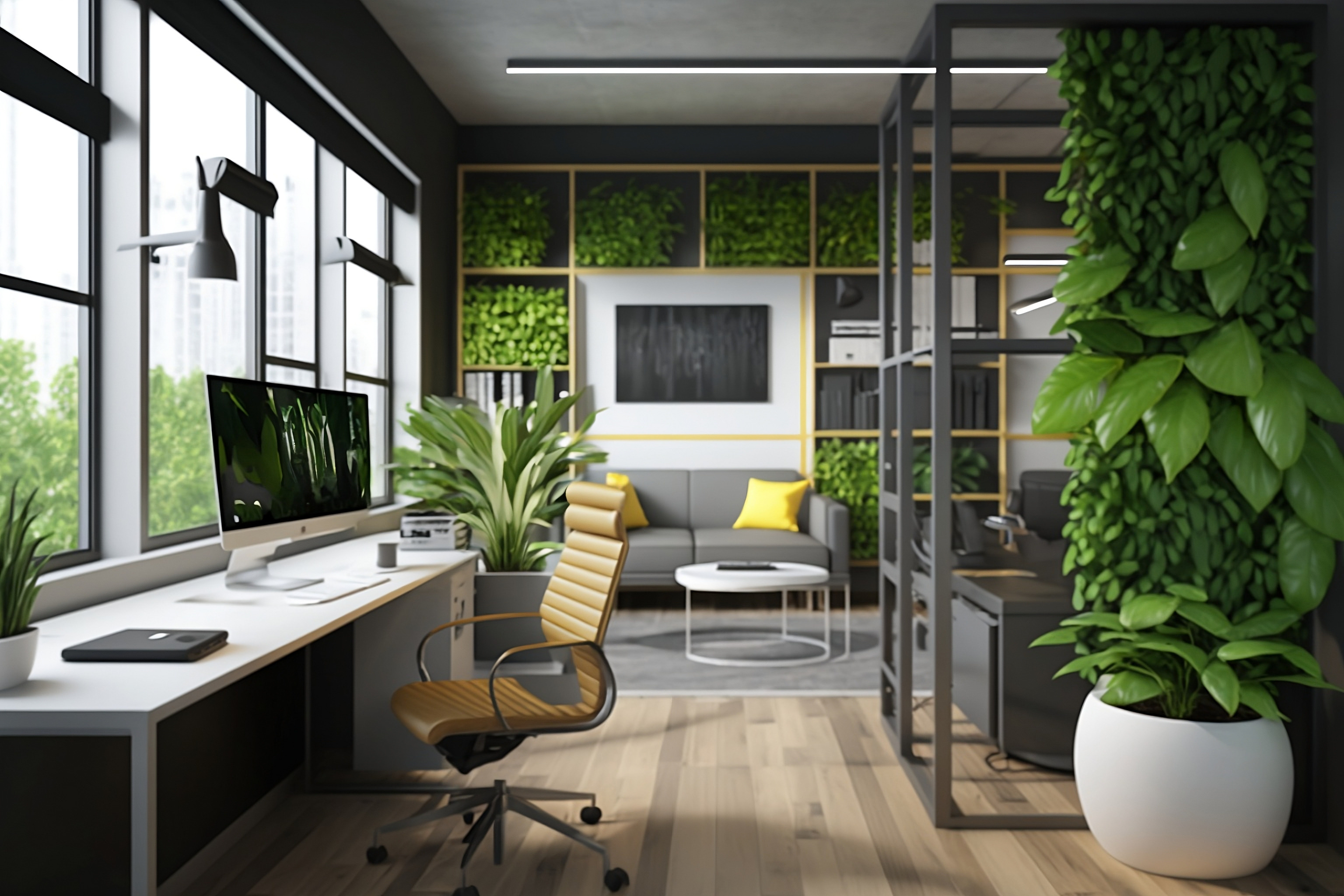 Sustainable and environmentally friendly home office