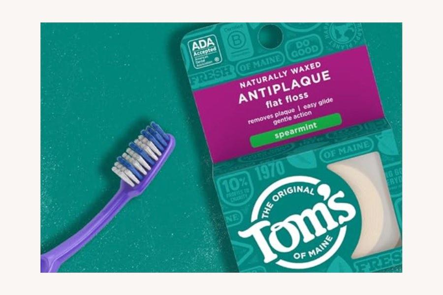 Tom's of Maine - Naturally Waxed, Antiplaque Flat Dental Floss