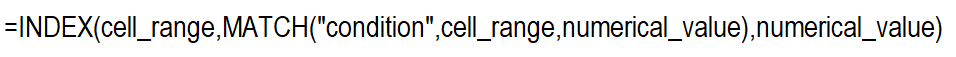 INDEX-MATCH function