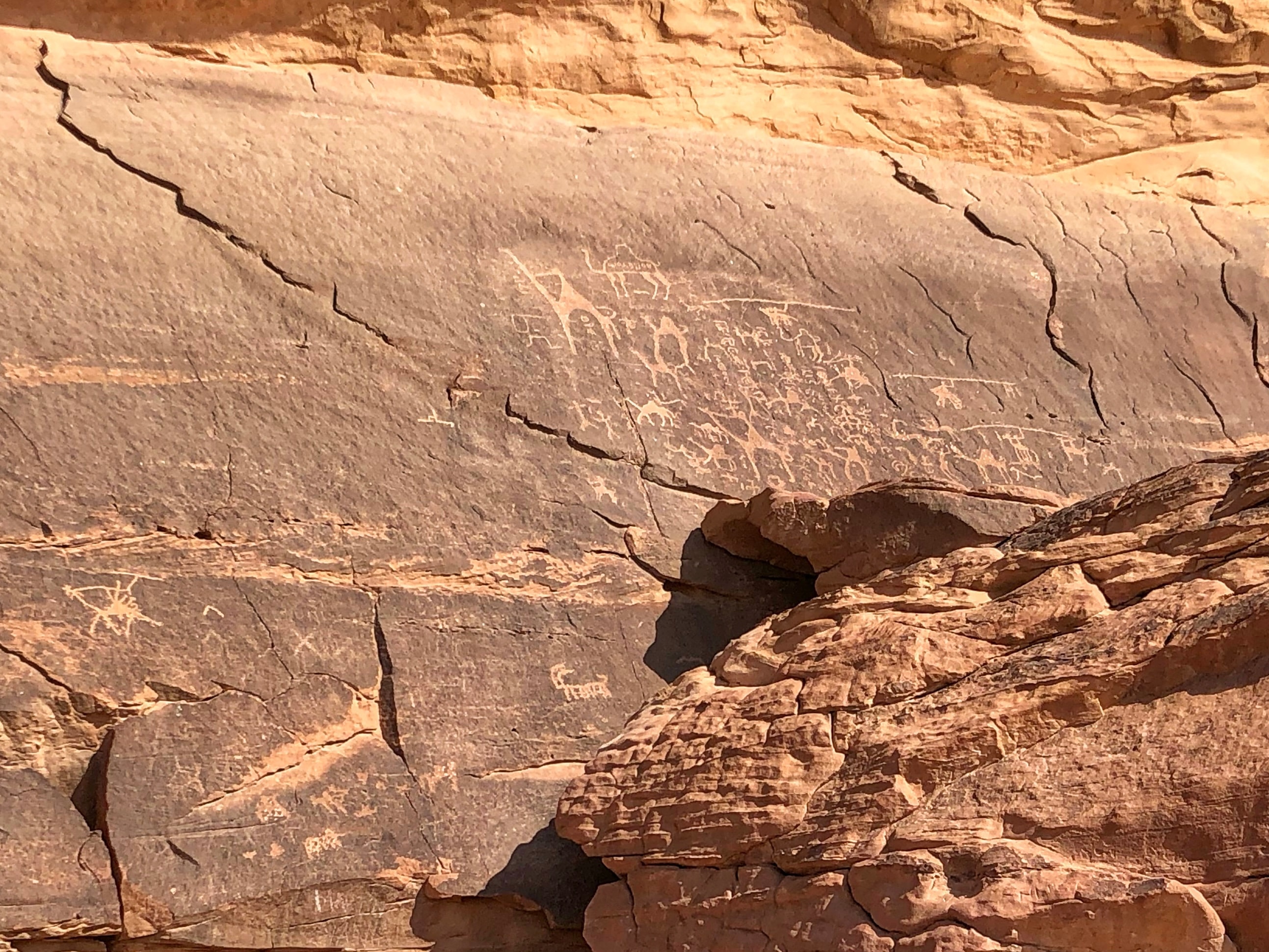 Petroglyphs in the rocks