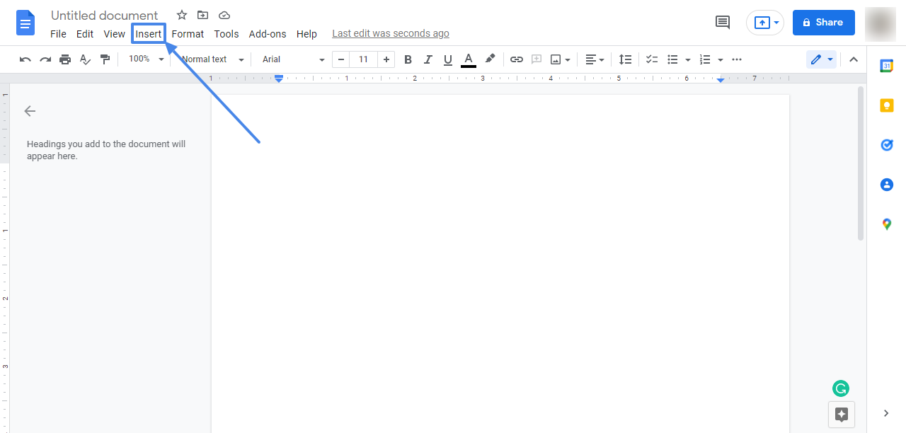 How to add footnotes in Google Docs - Use the Insert menu