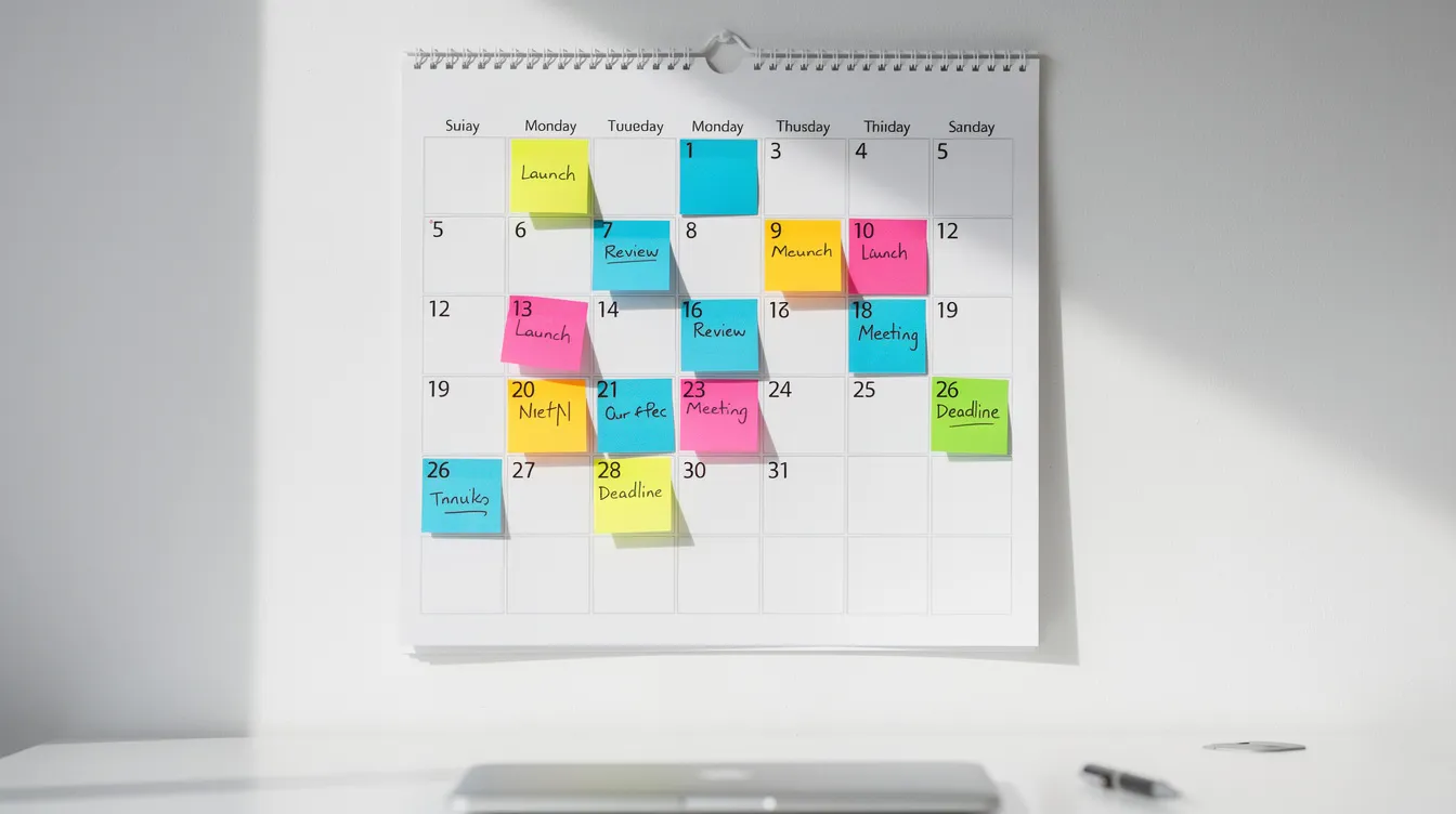 Editorial calendar for reviewing, publishing, and updating association knowledge pages.