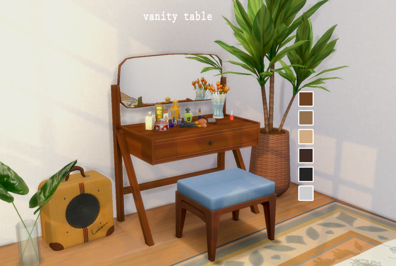 Mid-Century Modern Vanity Table