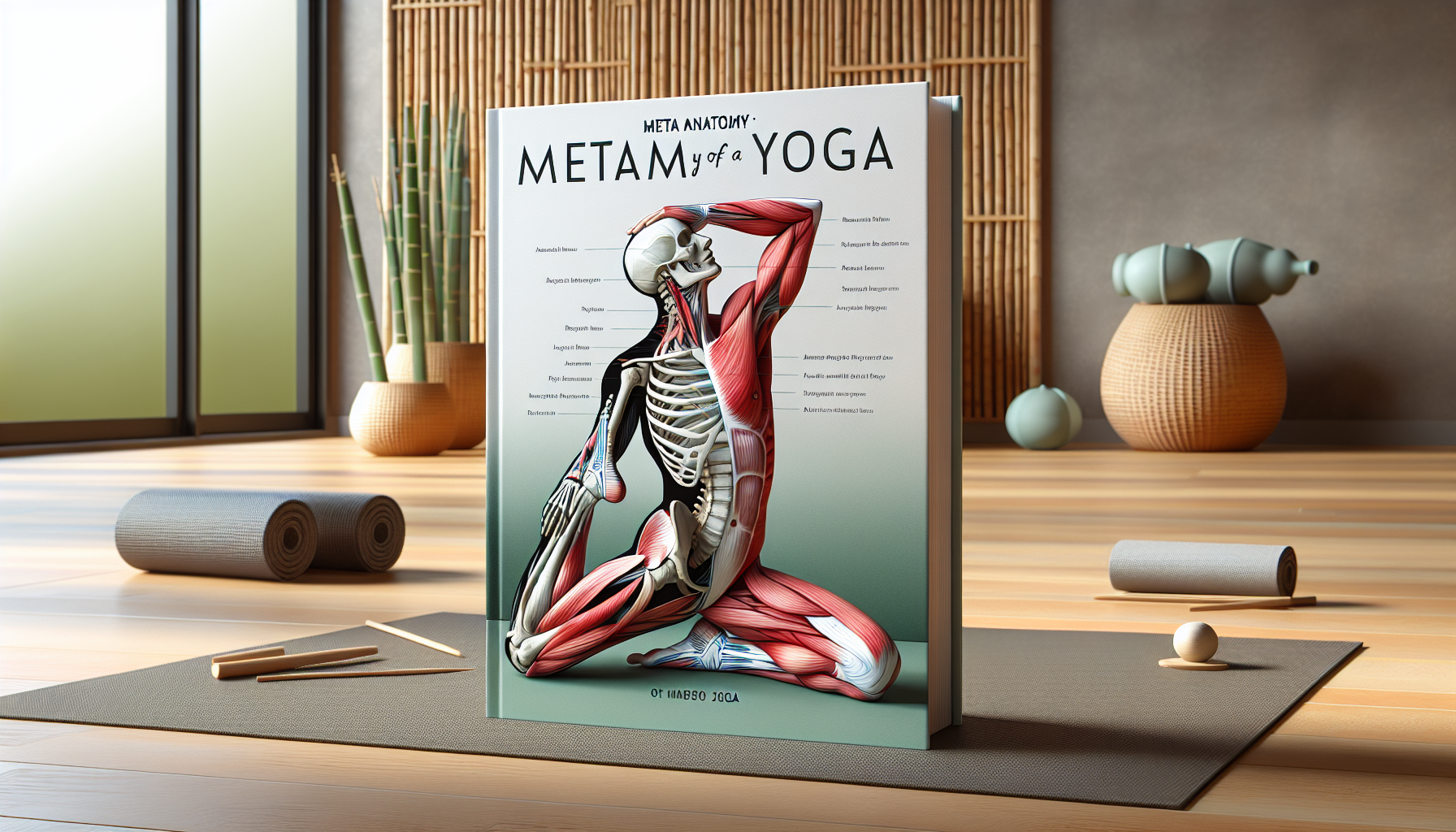 Illustration of anatomical structure for yoga poses