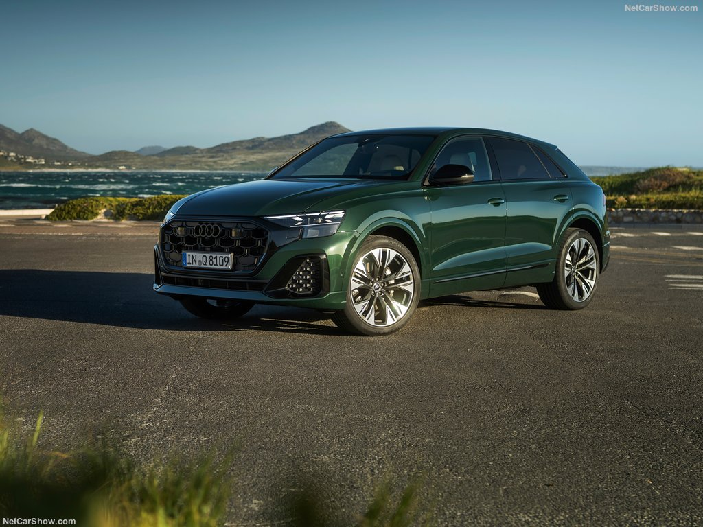 Audi compact suv, green color