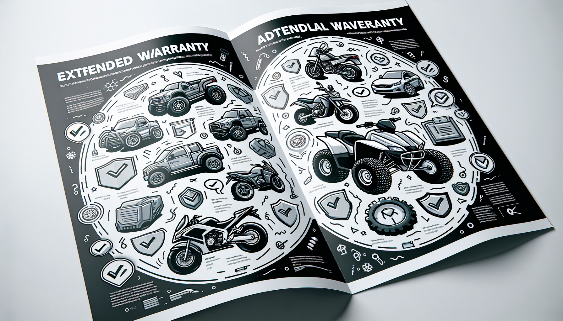 Extended warranty options brochure for powersports vehicles