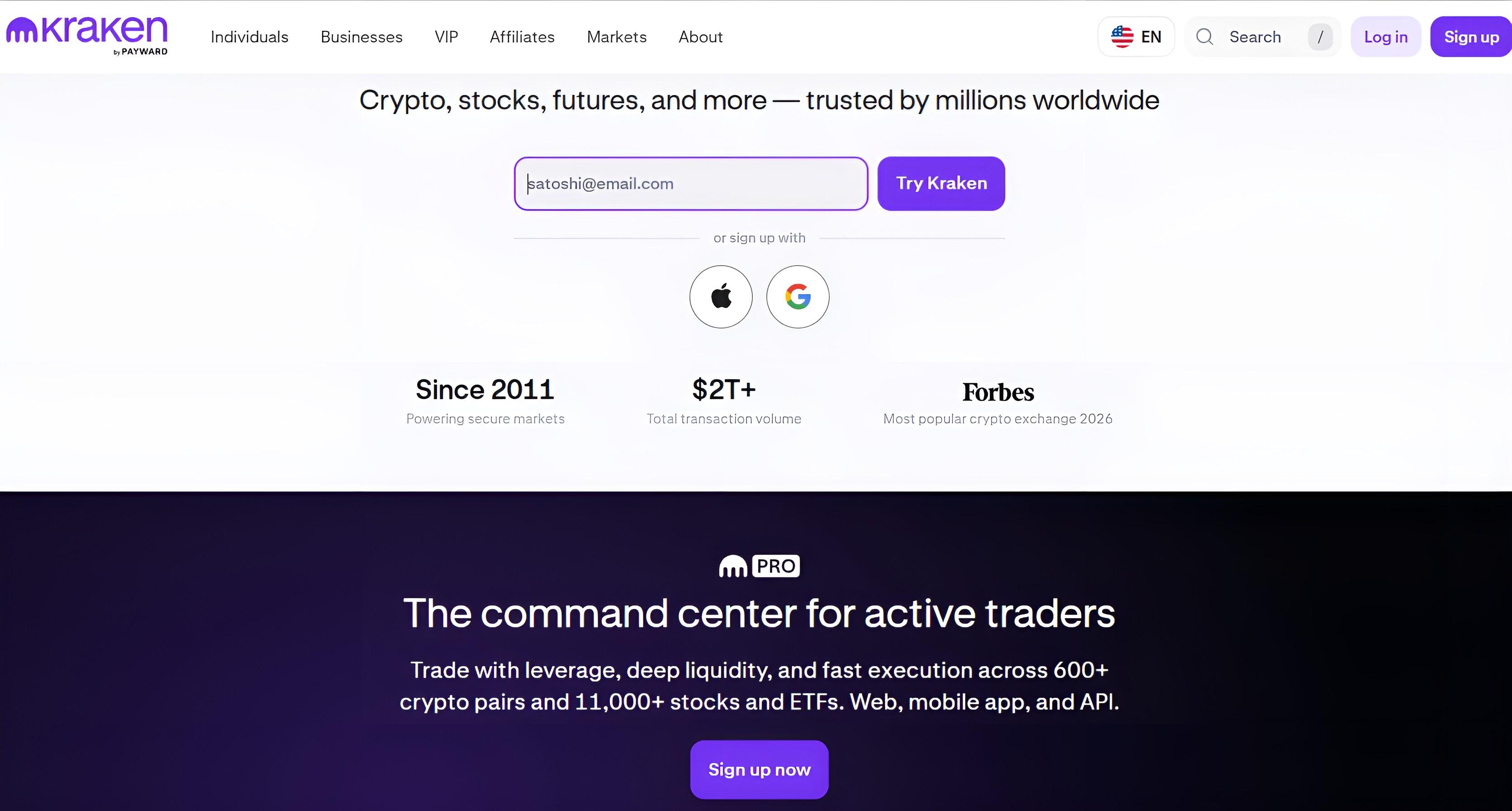 Kraken - Best Exchange For Global Crypto Market Access