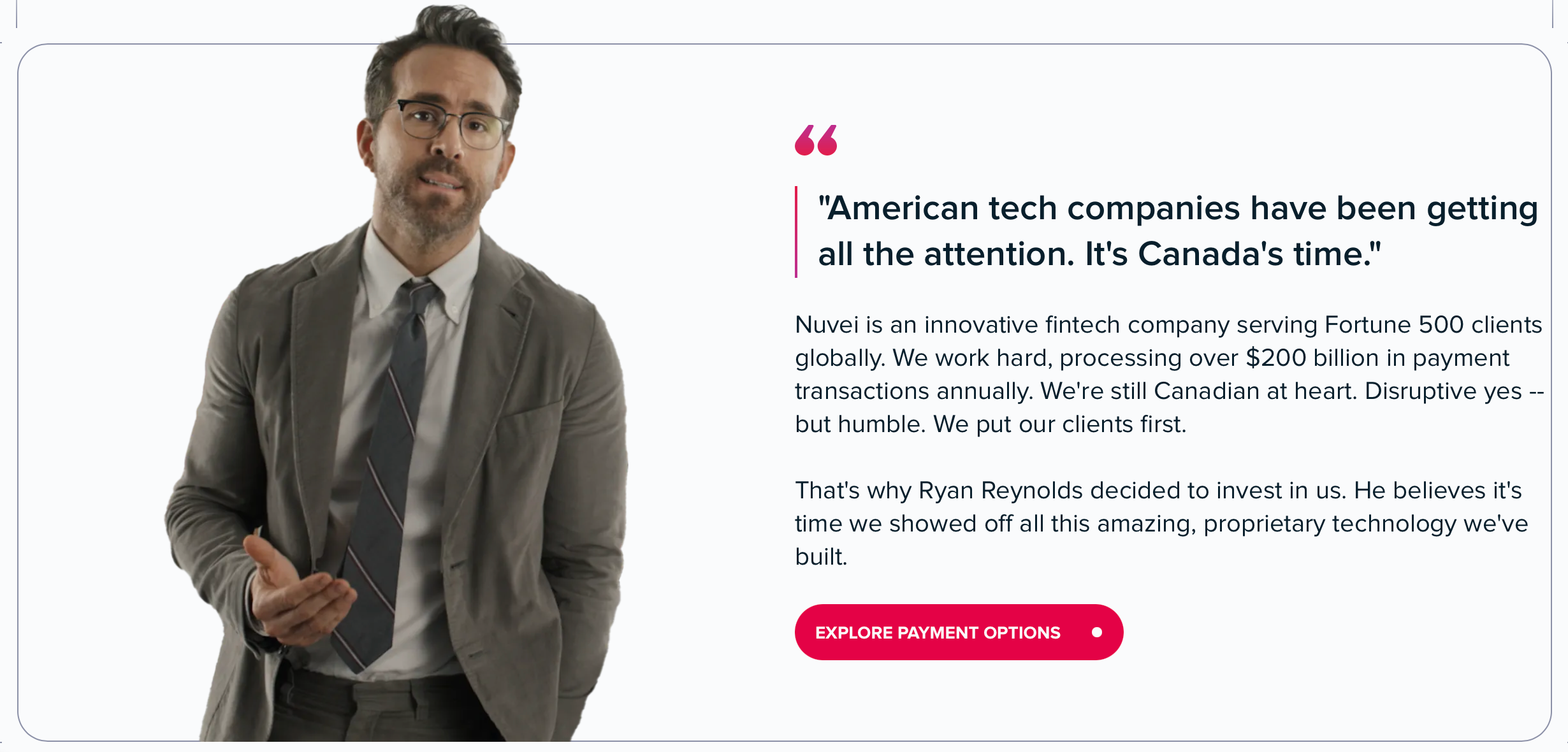 Nuvei and Ryan Reynolds influencer marketing campaign