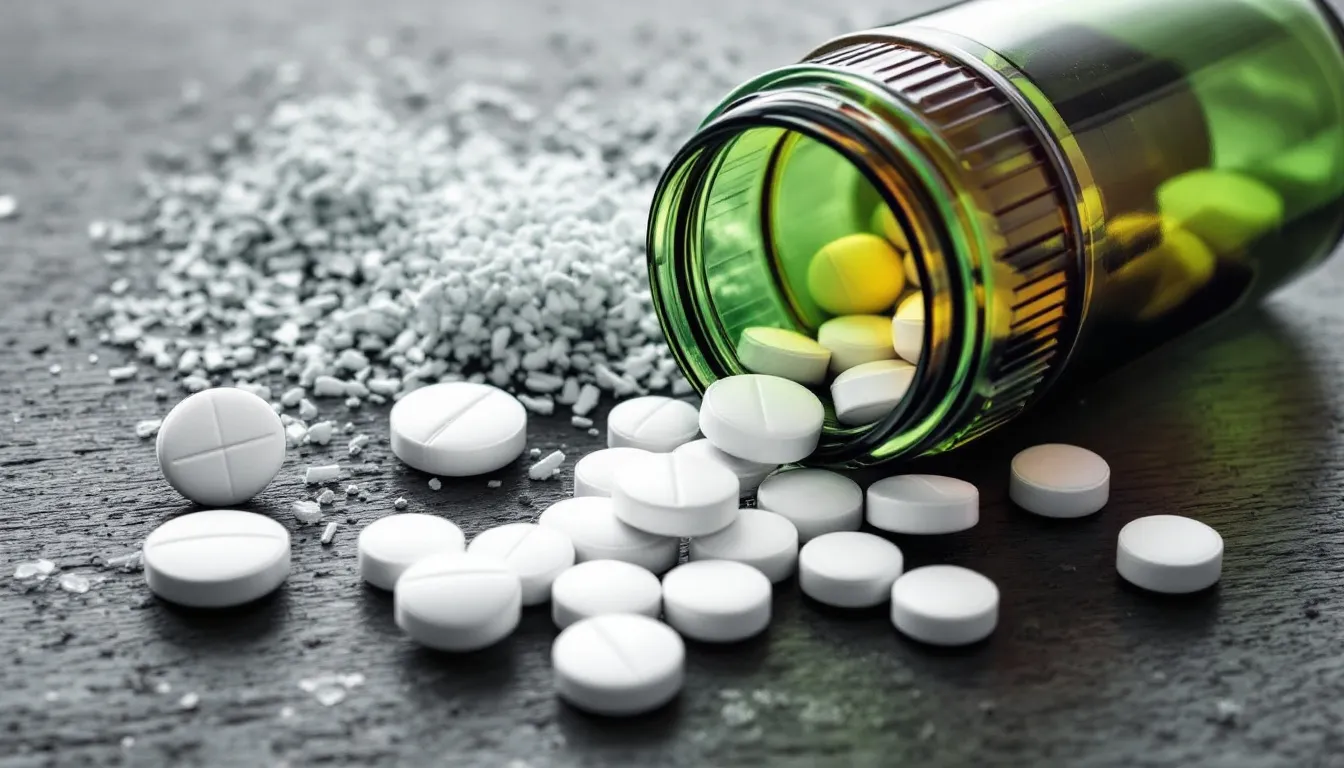 amitriptyline pills on a table