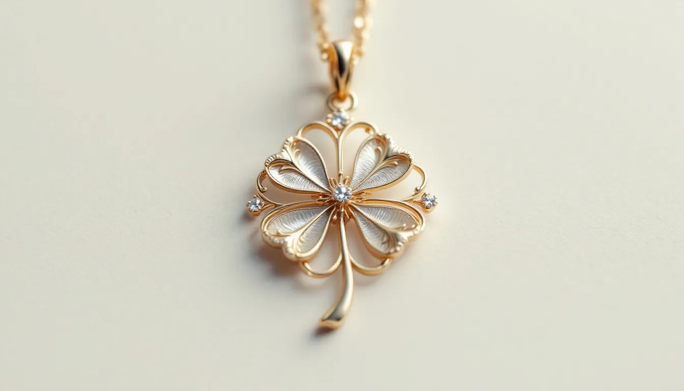 Un bracelet trèfle en cadeau, symbole de porte bonheur.