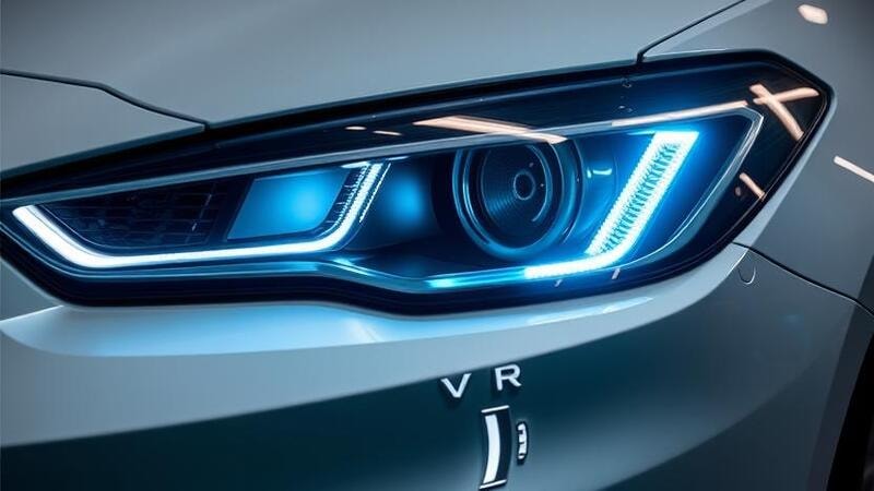 V21 installed in a car’s headlight compatible with reflector housing