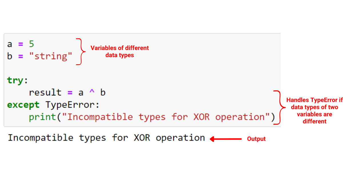 Handling Errors when Working with XOR