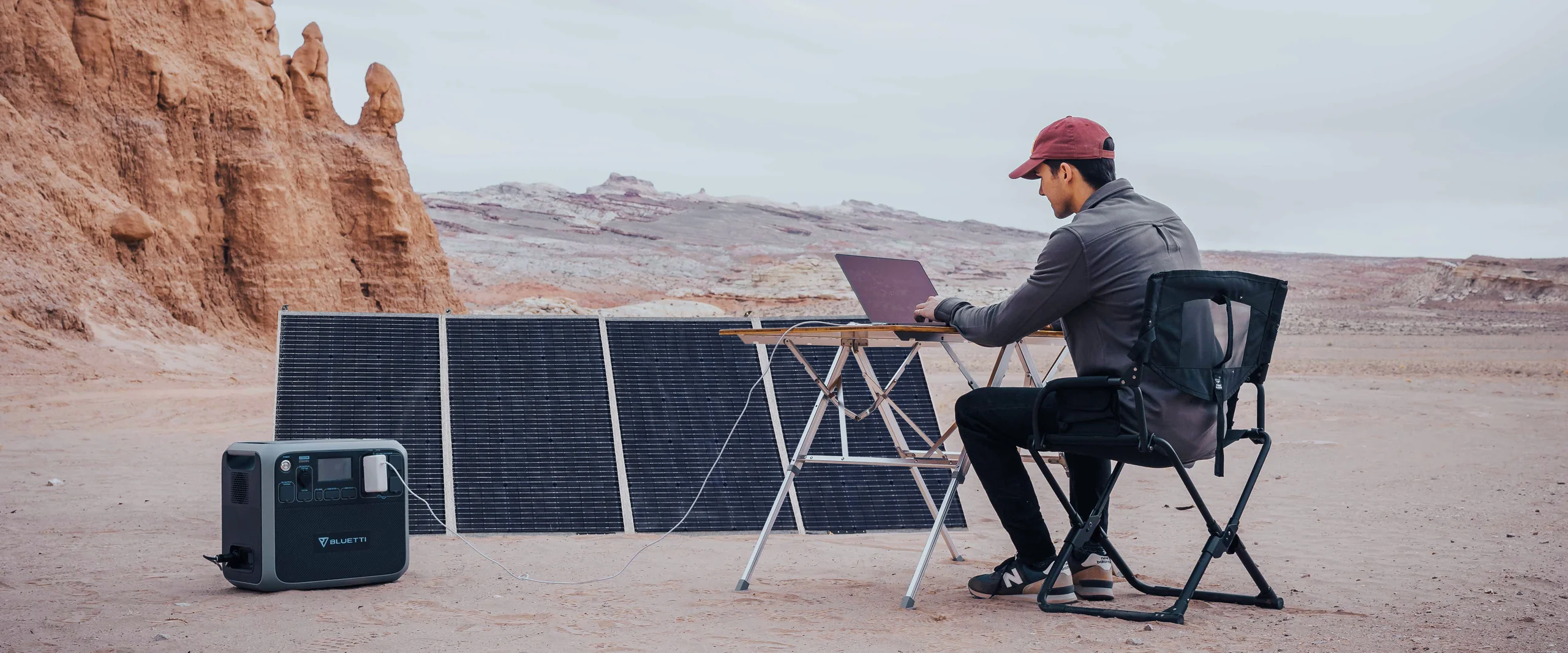 Bluetti Powerstation with a 420W Solar Panel