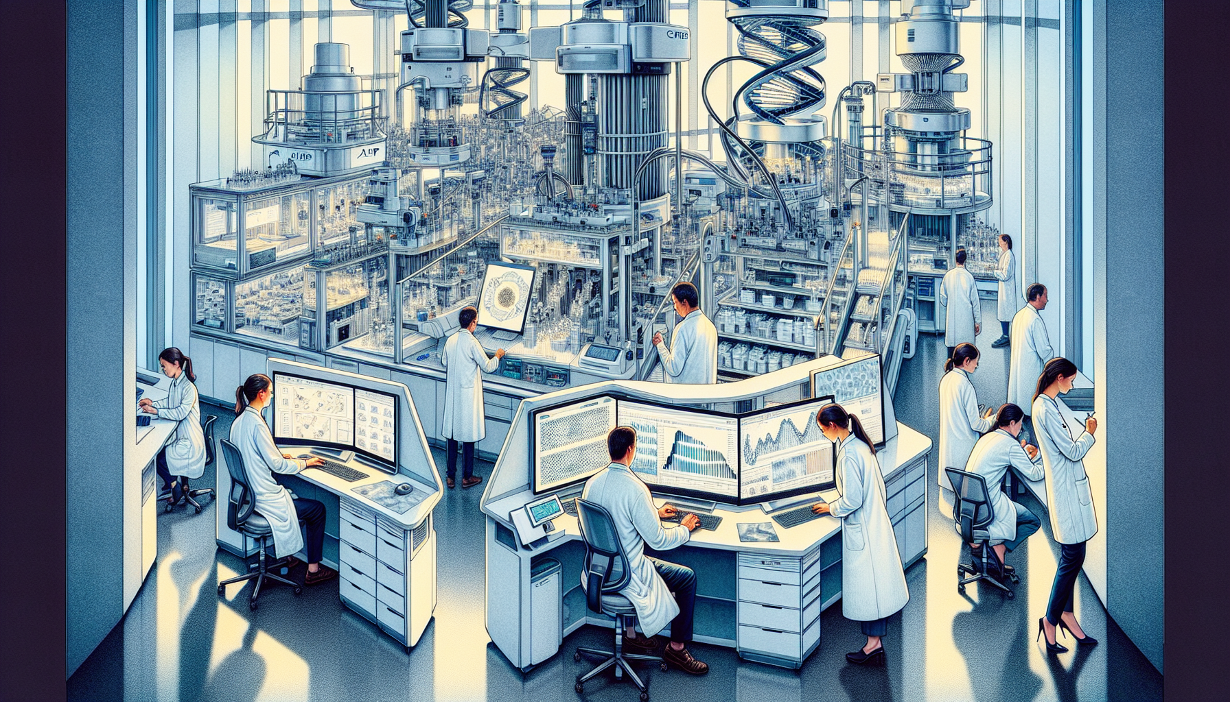 Diagnostic equipment in a laboratory setting at ARUP