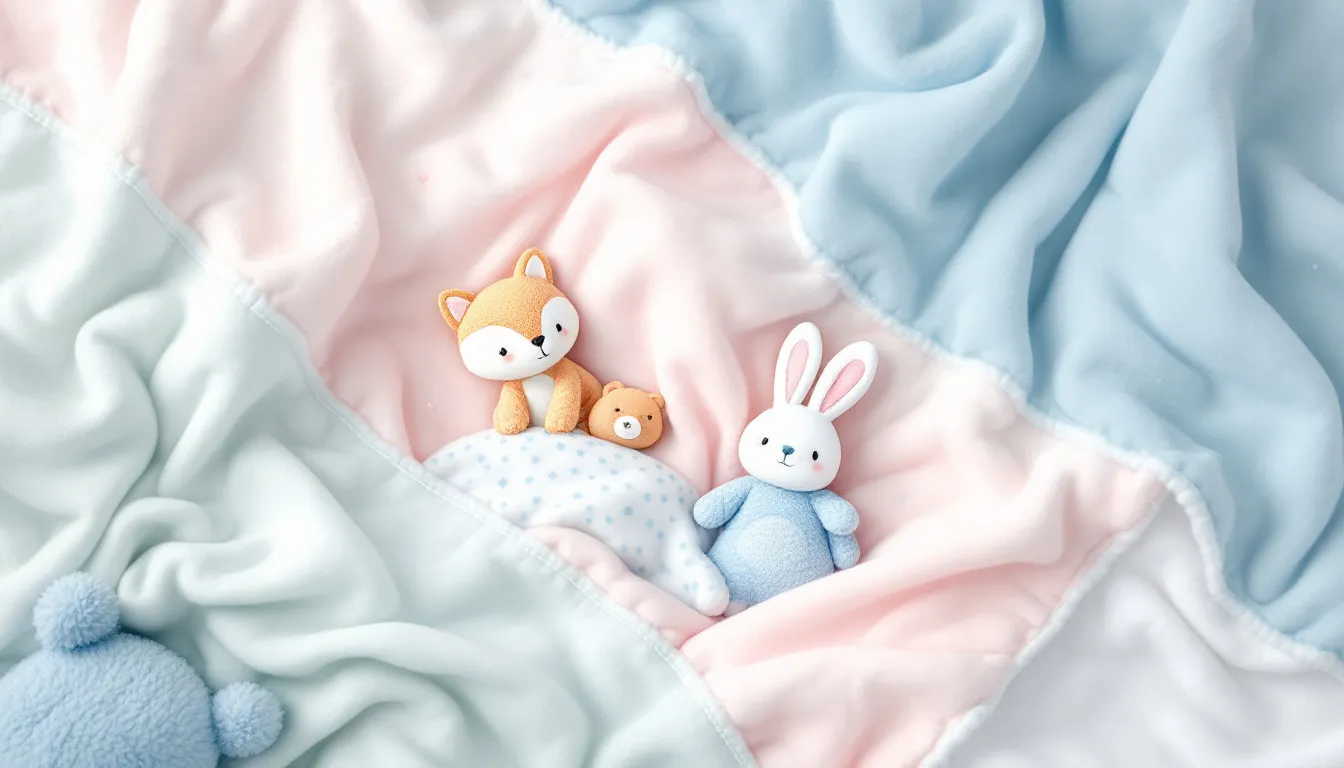 A lovely baby lovey blanket that represents thoughtful handmade gifts for babies.